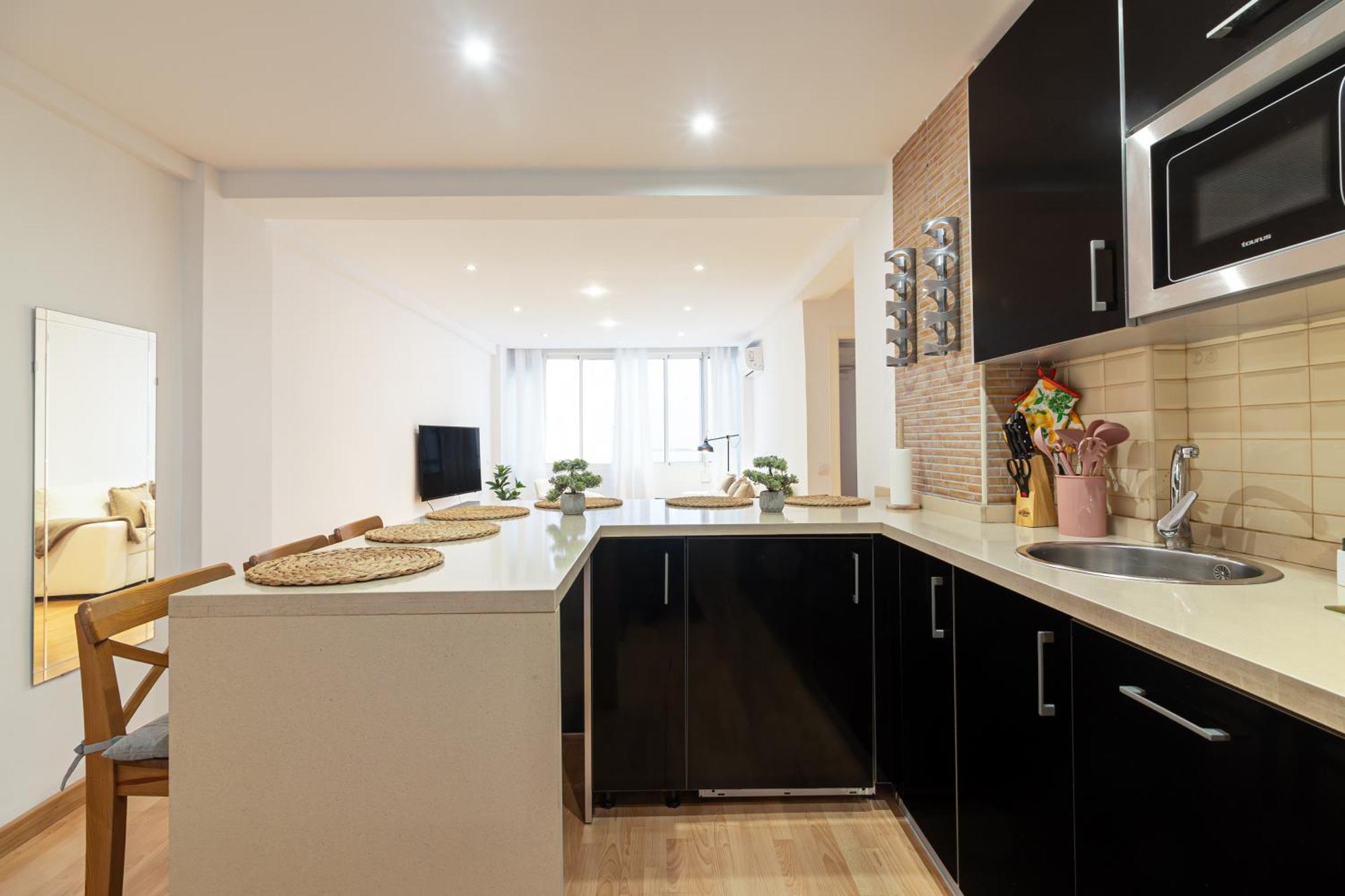 Malaga Center Flat Soho Modern 2Br Lägenhet Exteriör bild
